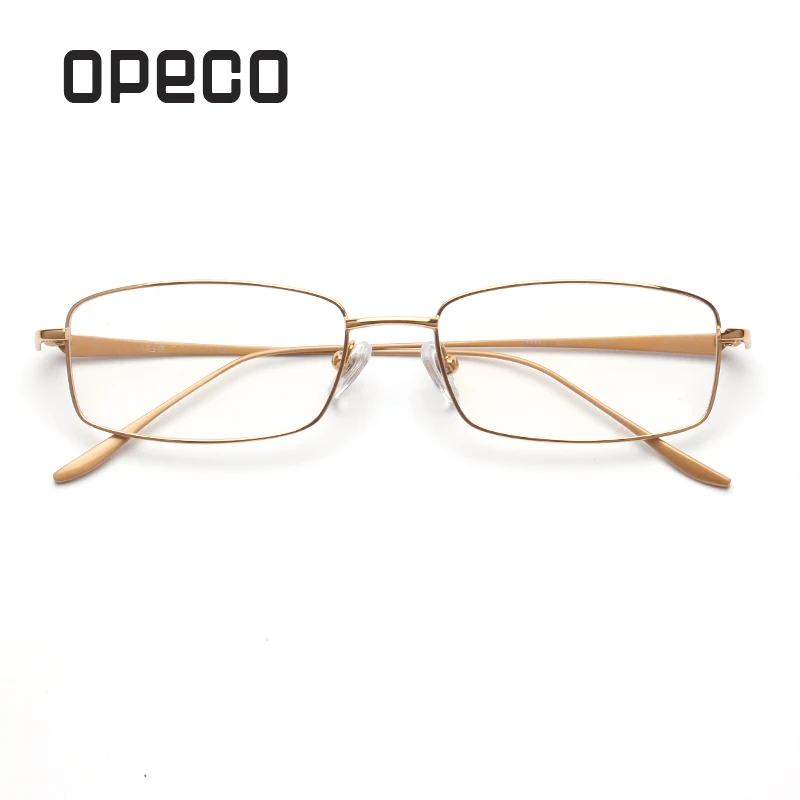 

Opeco Men's Pure Titanium Eyeglasses Frame RX able Glasses Full Rim Light Weight Myopia Optical Eyewear #9068