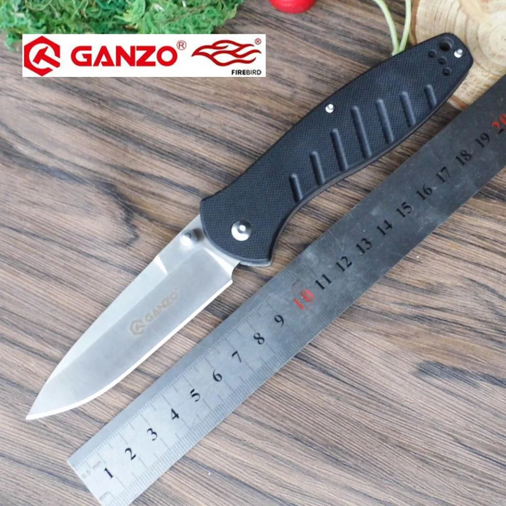 Дешево 58 60HRC Ganzo G738 440C лезвие G10 ручка edc Складной Ножи выживания инструмент Отдых на природе Охота Карманный Ножи тактический edc Открытый инструмент