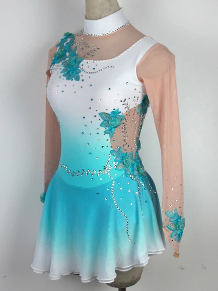 

Free shippingWhiteTraditional Figure Skating Dress/Irish Dance/Baton Twirling Costume Made to FitSD82