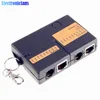 Портативный мини-тестер сетевого кабеля RJ45 RJ11 RJ12, тестер сетевого кабеля LAN с цепочкой для ключей ► Фото 3/5