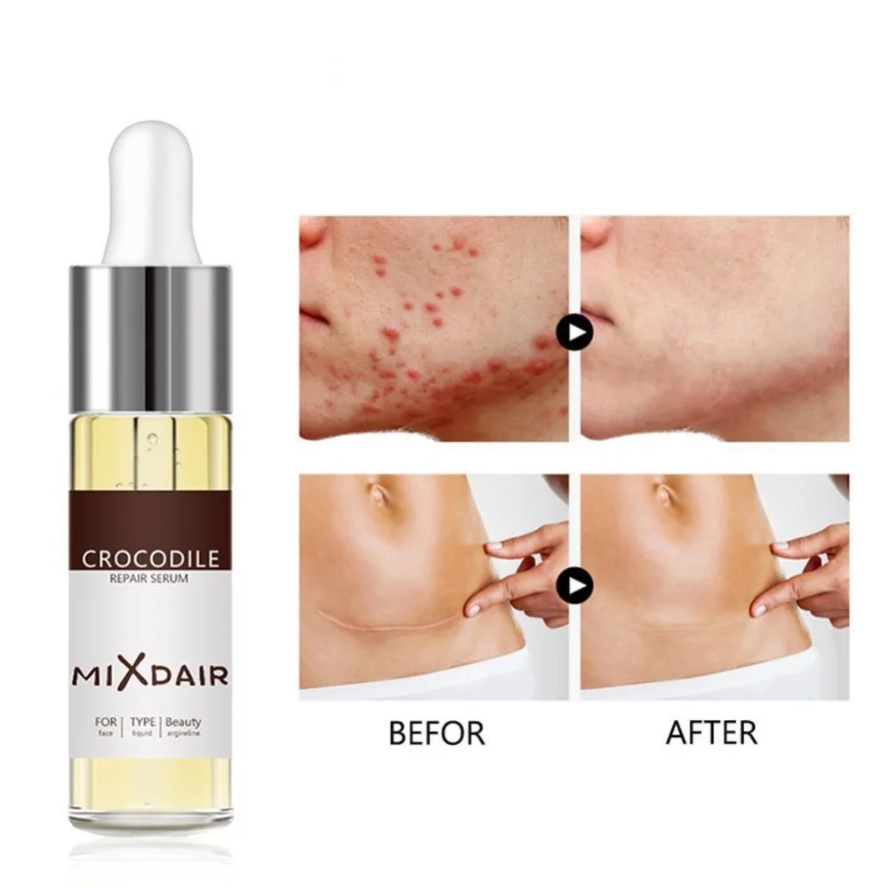 

MIXDAIR Face Crocodile Repair Serum Pores Hydrating Makeup Base Primer Moisturizing Make Up Essential Oil For Face Anti-aging