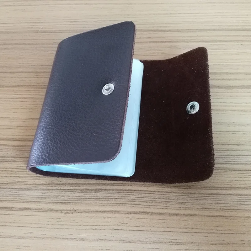 Genuine Leather Card Holder Men's Business Card Holder Women Card ID Holders For Cards Hasp Cow Leather Cardholder Card Wallet (23)