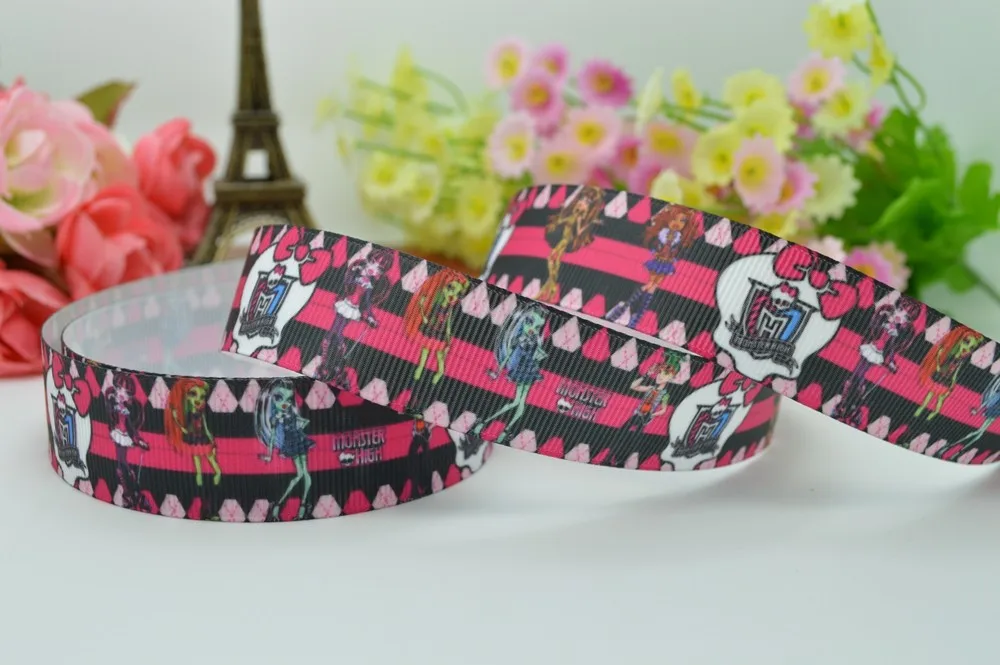 DUWES 7/" 22 мм девочек печатная корсажная лента, hairbow DIY ручной работы одежда материалы торговля OEM 50 ярдов