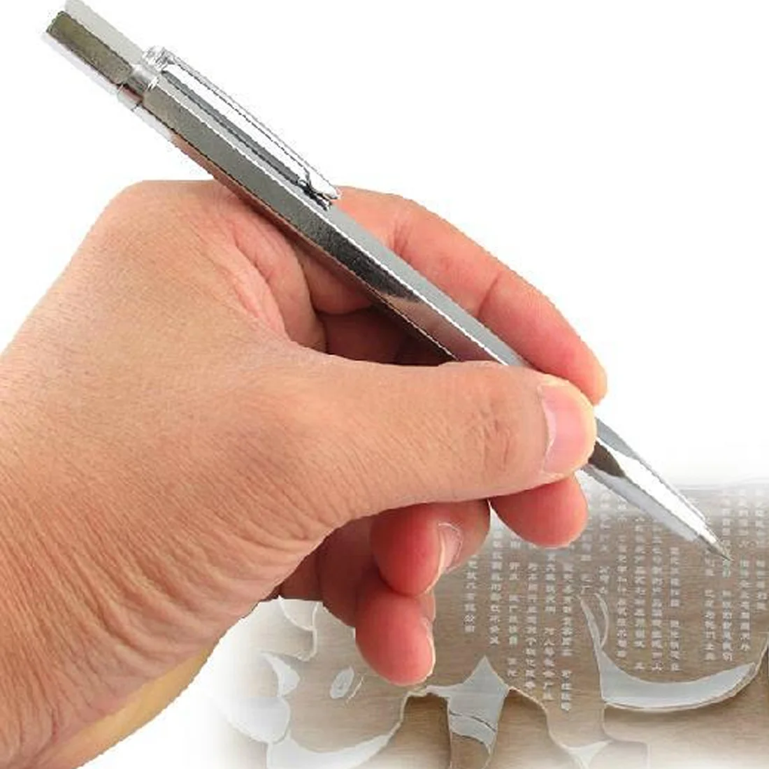 

New Tungsten Carbide Tip Scriber Etching Pen Carve Glass silicon quartz Engraver Metal Tool Carving knife
