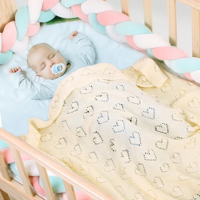 Baby Blanket Knitted Newborn Cotton Quilt - Image 5