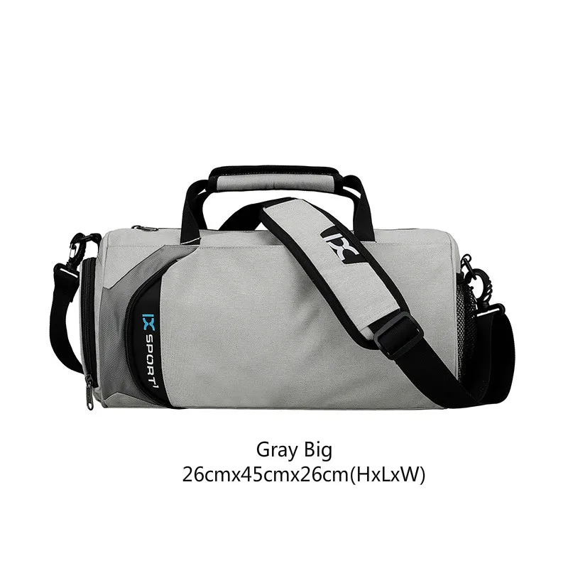 Мужские спортивные сумки для тренировок Tas фитнес путешествия Sac De Спорт на открытом воздухе спортивная обувь женская сухая влажная Gymtas Йога Bolsa - Цвет: Gray Big