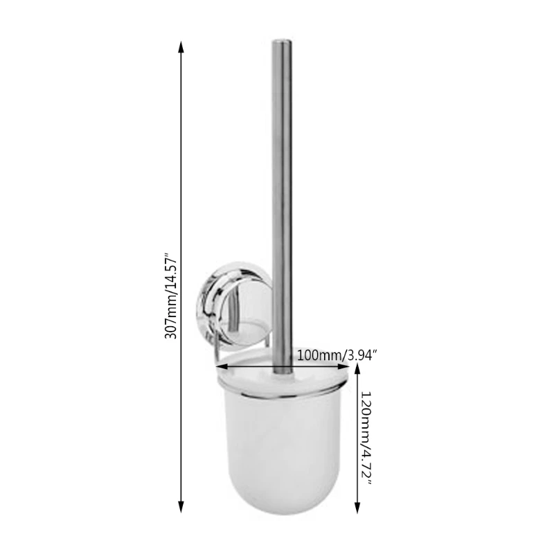 Присоска унитаз щетка держатель набор ванная комната Нержавеющая Сталь Настенный