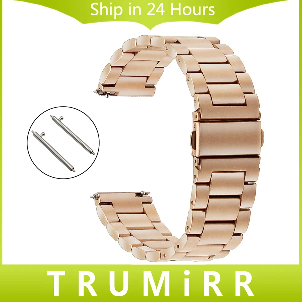 Quick Release Stainless Steel Watchband 18mm 20mm 22mm 23mm Universal Watch Band Wrist Strap Bracelet Black