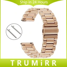 Libération rapide En Acier Inoxydable Bracelet 18mm 20mm 22mm 23mm Universel Montre Bracelet Bande Bracelet Noir Rose Or Argent