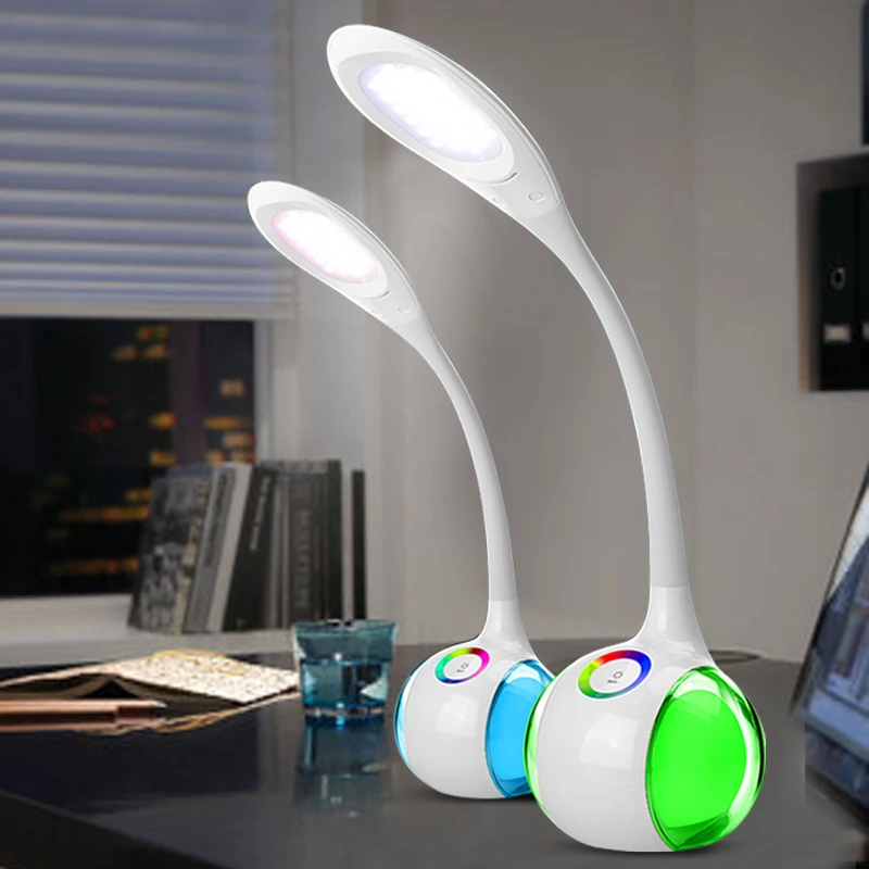 

Office Dimming Led Table Lamp Student Eye Protection Bedroom Bedside Lamp Energy - Saving Creative Colorful Ambient Table Light