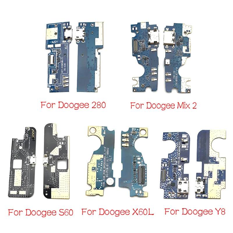 Usb порт зарядки док-станция зарядное устройство разъем платы гибкий кабель для Doogee DG280 F5 S60 X10 X20 X30 X60L Y8 F7 Pro Mix 2 части