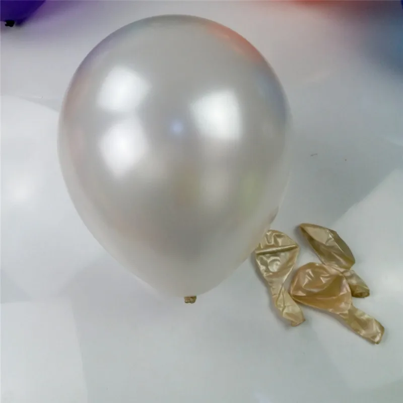 100 шт Самые популярные! 12 дюймов толщиной 2,8 г свадебные перламутровые шары украшения на день рождения высококачественные воздушные шары - Цвет: Белый