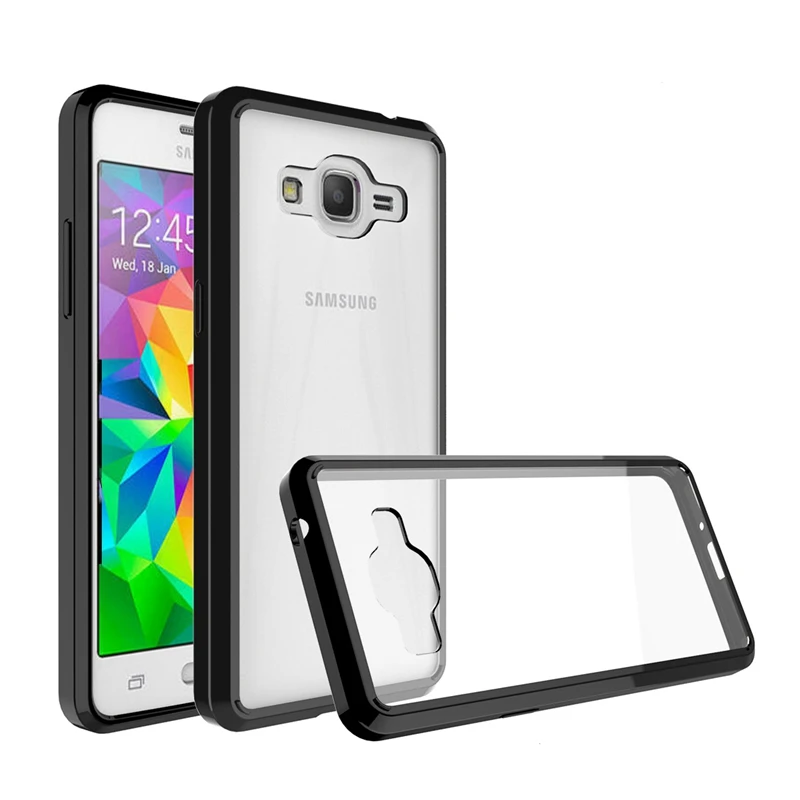 

For Samsung Galaxy Grand Prime G530 Transparent Case Soft TPU + Clear PC Back Cover For Samsung J2 Prime 2016 Shockproof Air Bag