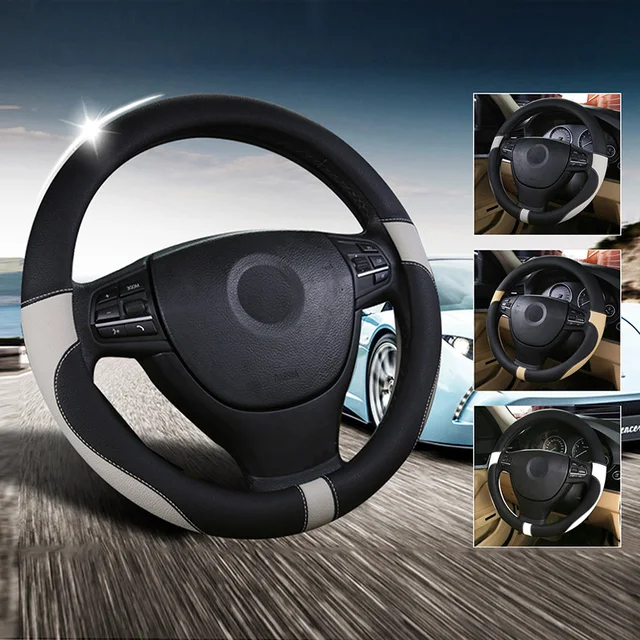 Auto Car Leather Steering Wheel Cover For Toyota Corolla RAV4 Yaris Prius Avensis Highlander ...