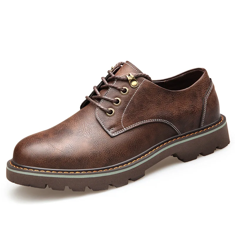 

New European high quality lace up men shoes cool casual oxfords breathable spring/autumn business solid casual shoes man