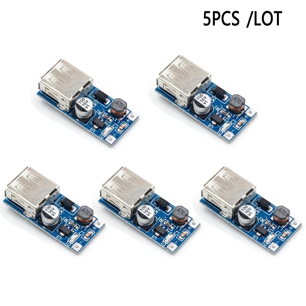 

5PCS/Lot DC DC 0.9V-5V to 5V 600MA Power Bank Module Step Up Converter Adapte Supply Voltage USB Output Charging Circuit Board