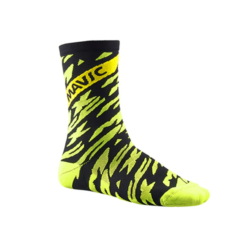 Высококачественные профессиональные носки для велоспорта удобные носки для шоссейного велосипеда брендовые Компрессионные носки для гоночного велосипеда - Цвет: yellow