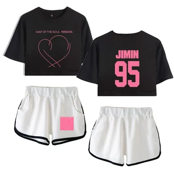 BTS Crop Top + Shorts (Two-Piece Outerwear) - Image 3