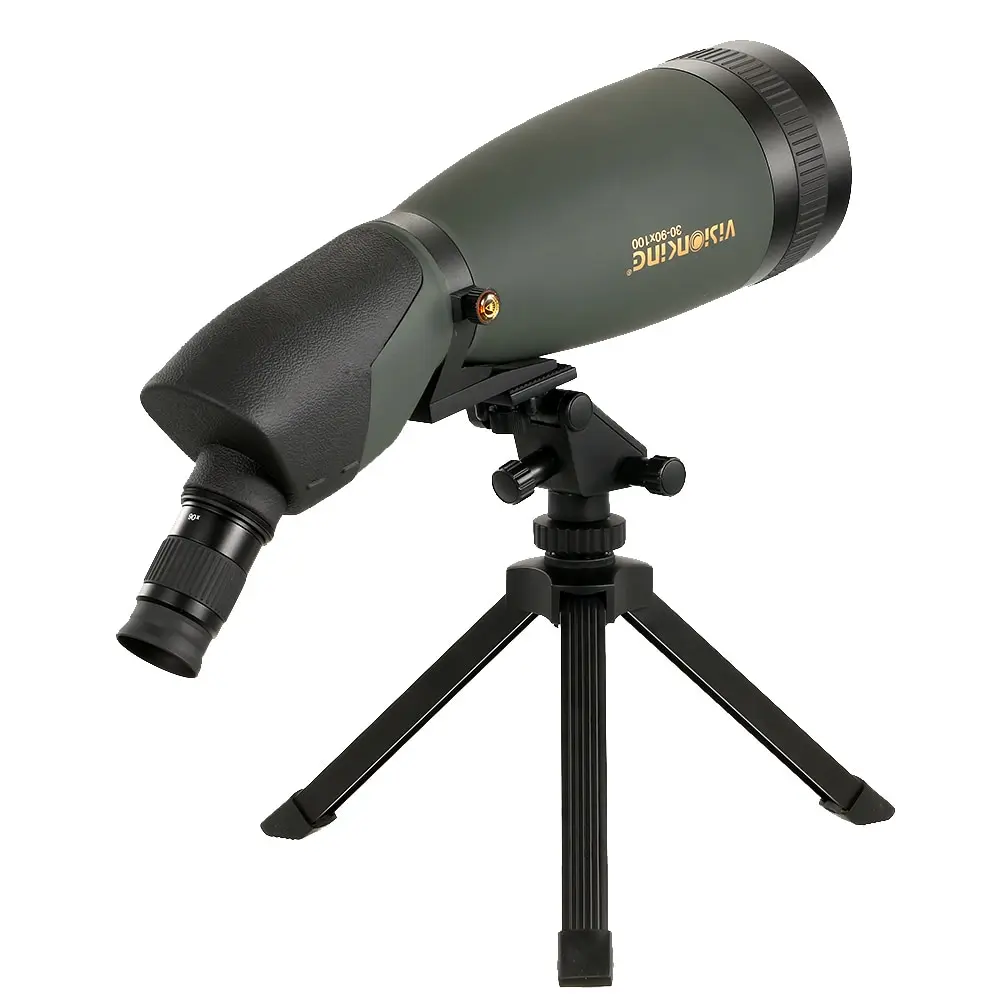

Visionking 30-90x100 Angled Spotting Scope Waterproof Fogproof Height Travel Scope Monocular Telescope for Bird Watching Camping