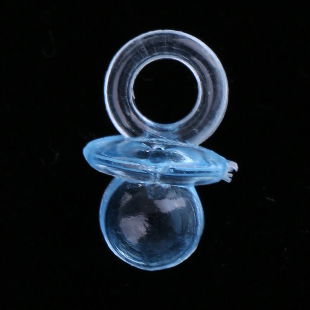 144x Mini Pacifier Charm Table Scatter Gender Reveal Decor Baby Shower Gift Bag Fillers Christenings Party Table Decorations