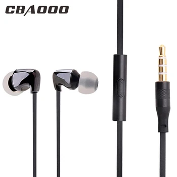 

CBAOOO Ceramic Wired Earphone Stereo bass Headset In Ear Earphone sport music Earbuds With Mic For Phone Samsung Xiaomi