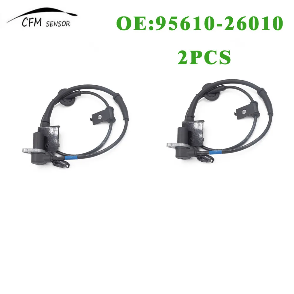 2PCS ABS Wheel Speed Sensor Front Left 95610 26010 For 2001 2006