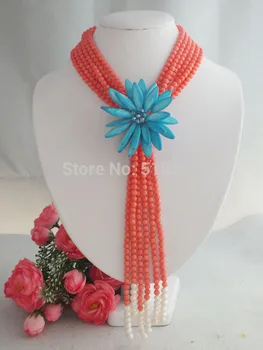 

2016 Popular Handmade Flower Necklace FOR party, gift, or wedding No-1741