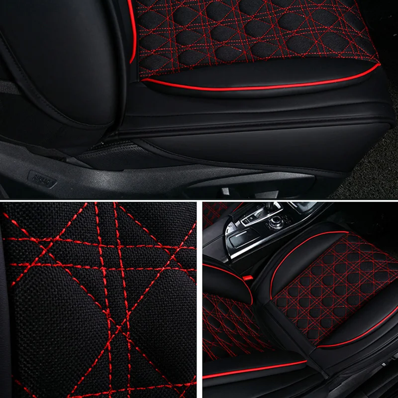 (Front+Rear)automobiles Leather&Flax car seat cover For lexus nx rx 200 300 350 460 470 480 570 580 es300h 2017 2016 2015 2014