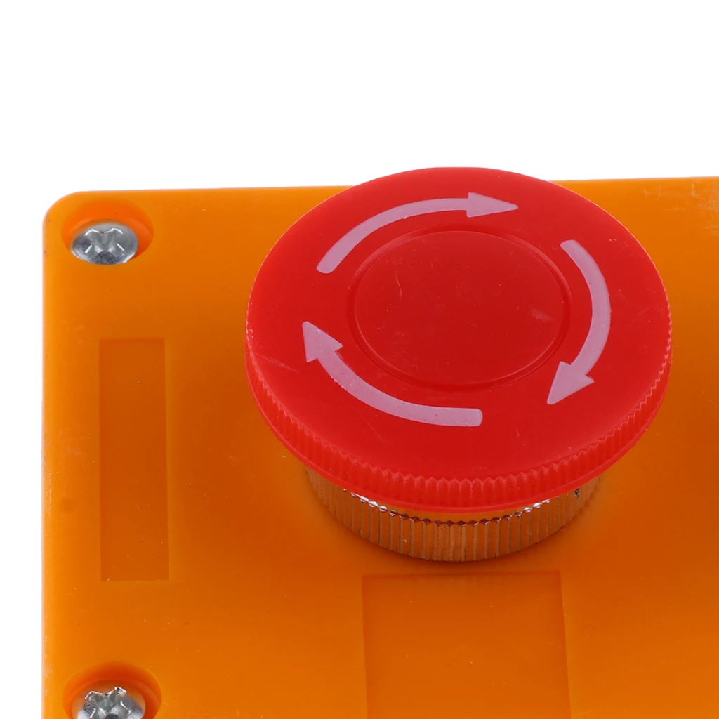 220V 3A Latching NC Emergency Stop Red Mushroom Push Button Switch Station