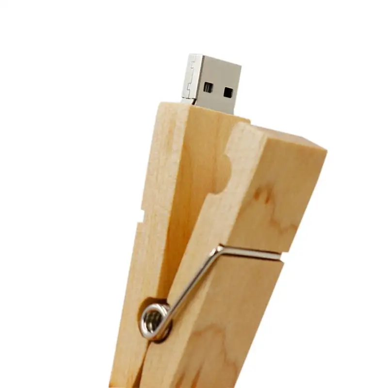wooden pendrive Clip style 128gb 64gb 32gb 16gb usb flash drive memory stick usb disk Christmas gifts free shipping