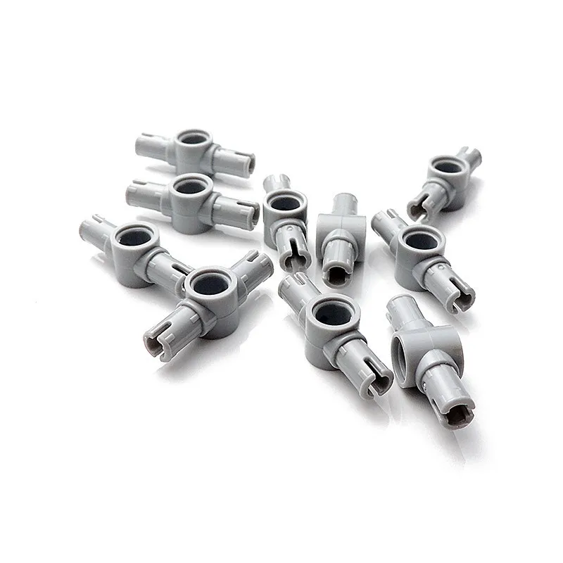 

20Pcs/lot Technic Pin Connector Hub with 2 Pins with Friction Ridges Lengthwise Bricks Parts Toys Compatible with legoes 87082