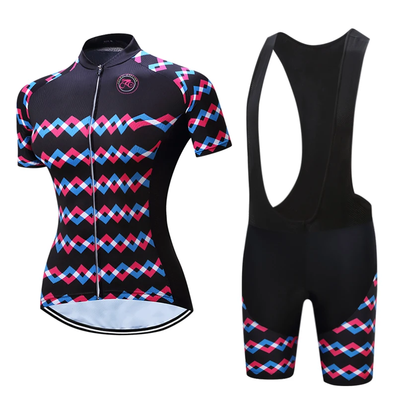 Buy Brand Women Race Cut Bicycle Jersey Set Bike