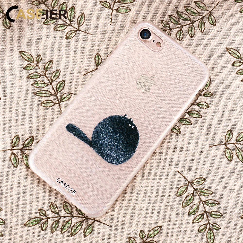

CASEIER Stuffed Animal Relief Case For iPhone 7 8 6 6S Plus 5 5S SE Soft TPU Phone Cases For Samsung Galaxy S7 S7 Edge S6 Covers