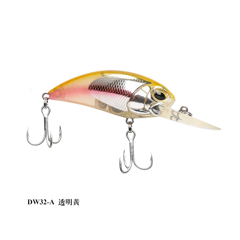 Trulinoya сумашедшая Рыбалка приманки 60mm 16g тяжелый Crankbait вода глубина жесткая искусственная приманка наживка Тройной крюк воблер - Цвет: A