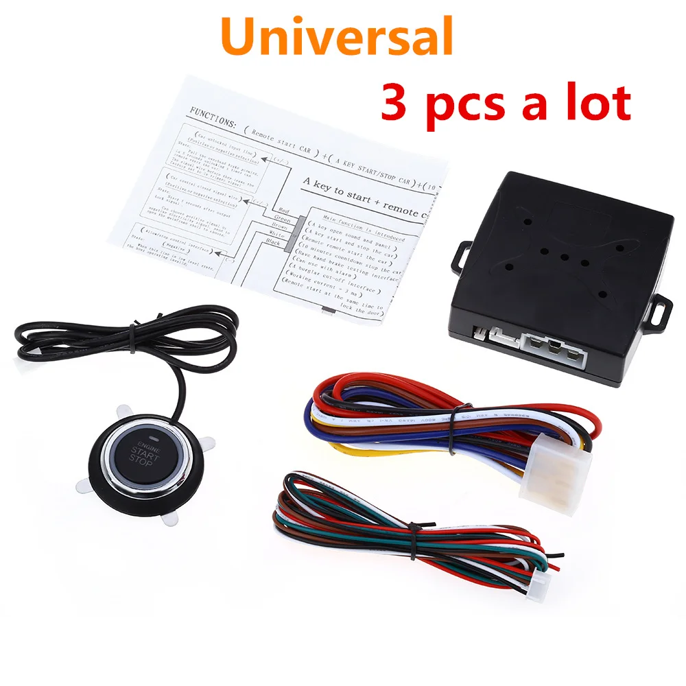 

Hot Sales Big Promotion Car Engine Push Start Remote Control Button Starter Keyless Entry Start Stop Immobilizer High Quality