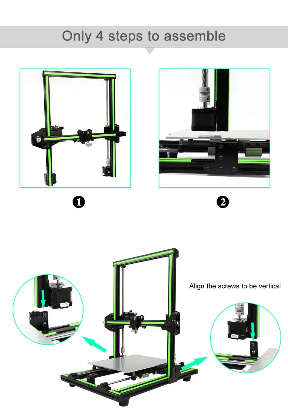 Anet E10 E12 3d принтер DIY большой размер печати высокая точность Reprap Prusa i3 imprimante 3d принтер комплект с PLA нитью печати