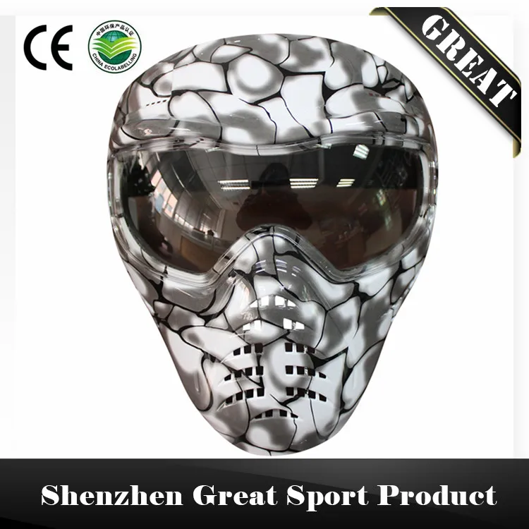 

Camo Tactical Protective Full Face Anti Fog Paintball Mask for CS Game