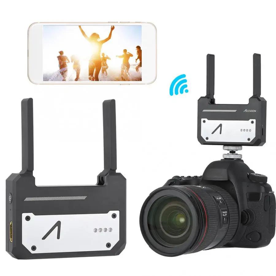 

Accsoon CineEye 5G WiFi Wireless HDMI Transmitter Image Transmission One to 3 Devices HDMI Transmitter