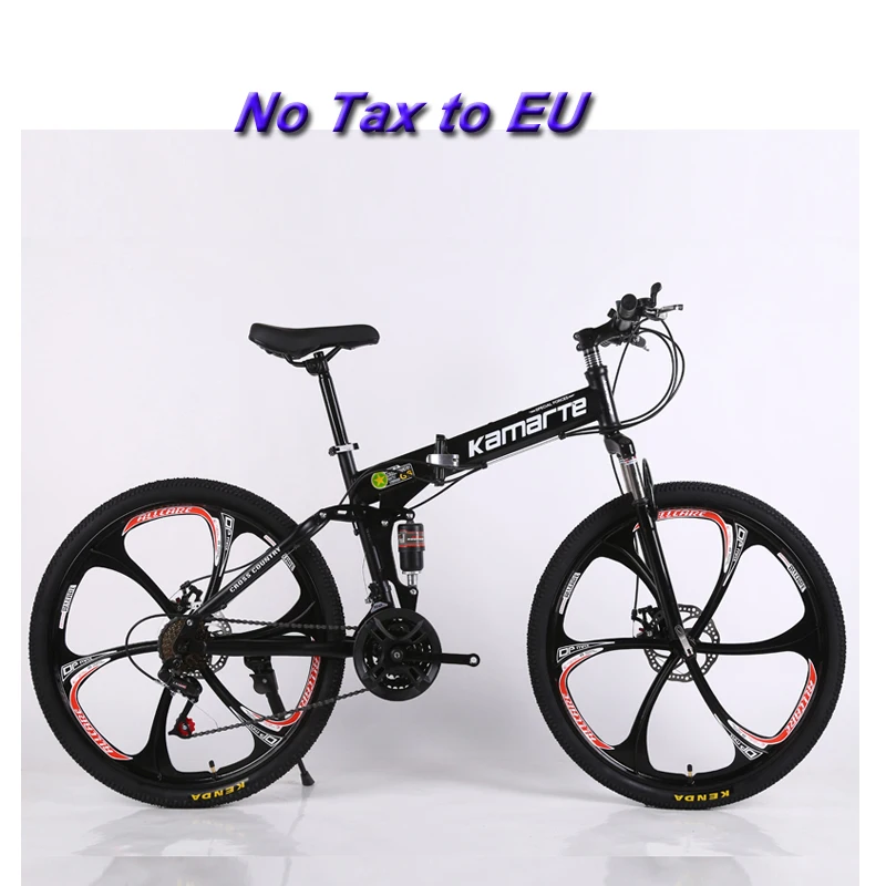 

26inch mountain bike 21speed folding bicycle double disc brakes bicycle6 knife wheel and 3 knife wheel mountain bike