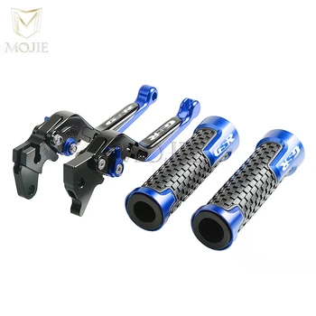 

Motorcycle CNC Adjustable Brake Clutch Levers Handlebar Hand Grips For Suzuki GSR 600 750 GSR600 2006-2011 GSR750 2011-2016