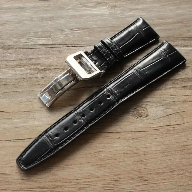 TOTOY Handmade krokodyla skórzane paski do zegarków 22 MM składane klamra mężczyzna skórzane paski do zegarków szybka dostawa tanie i dobre opinie Crocodile Nowa z metkami Buckle-201 20 cm TOTOY Handmade krokodyla skórzane paski do zegarków 22 MM składane klamra mężczyzna skórzane paski do zegarków szybka dostawa tanie i dobre opinie Crocodile Nowa z metkami Buckle-201 20 cm