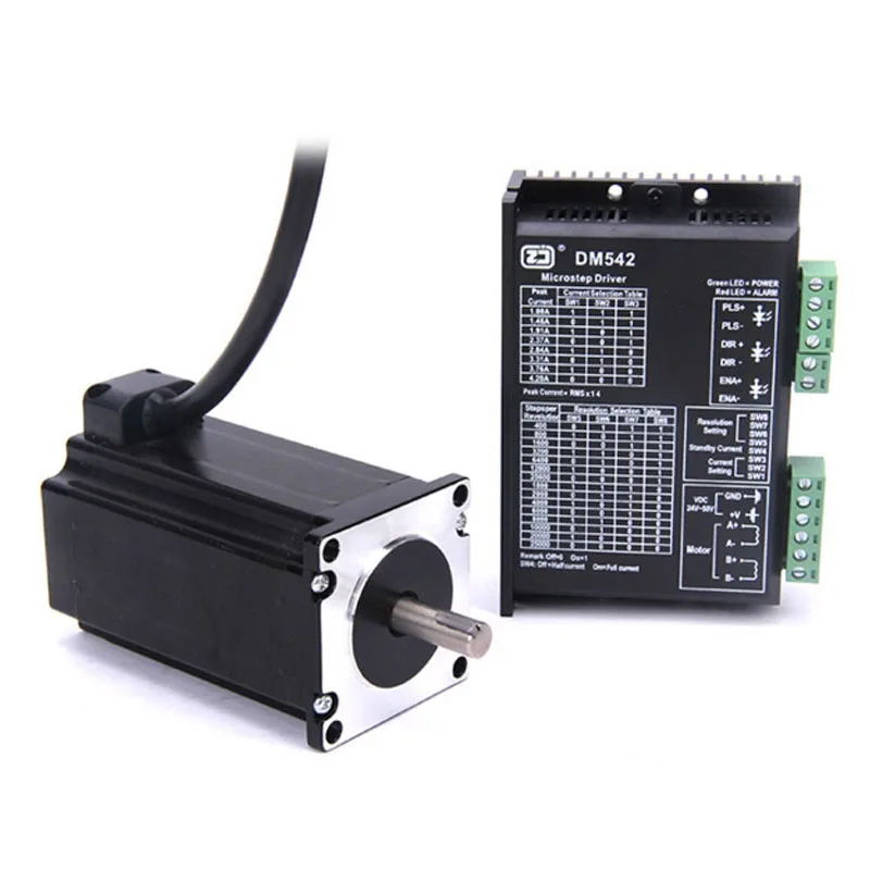 

CNC Kit - MD542 Stepper Motor Driver Controller 2 Phase 4.4A DC24-50V +57 mm Stepper motor