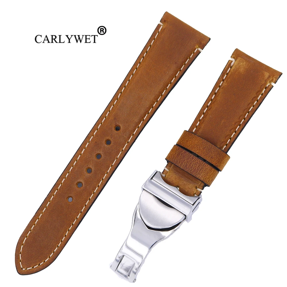 CARLYWET 22 мм оптовая продажа высококачественный ремешок для наручных часов из
