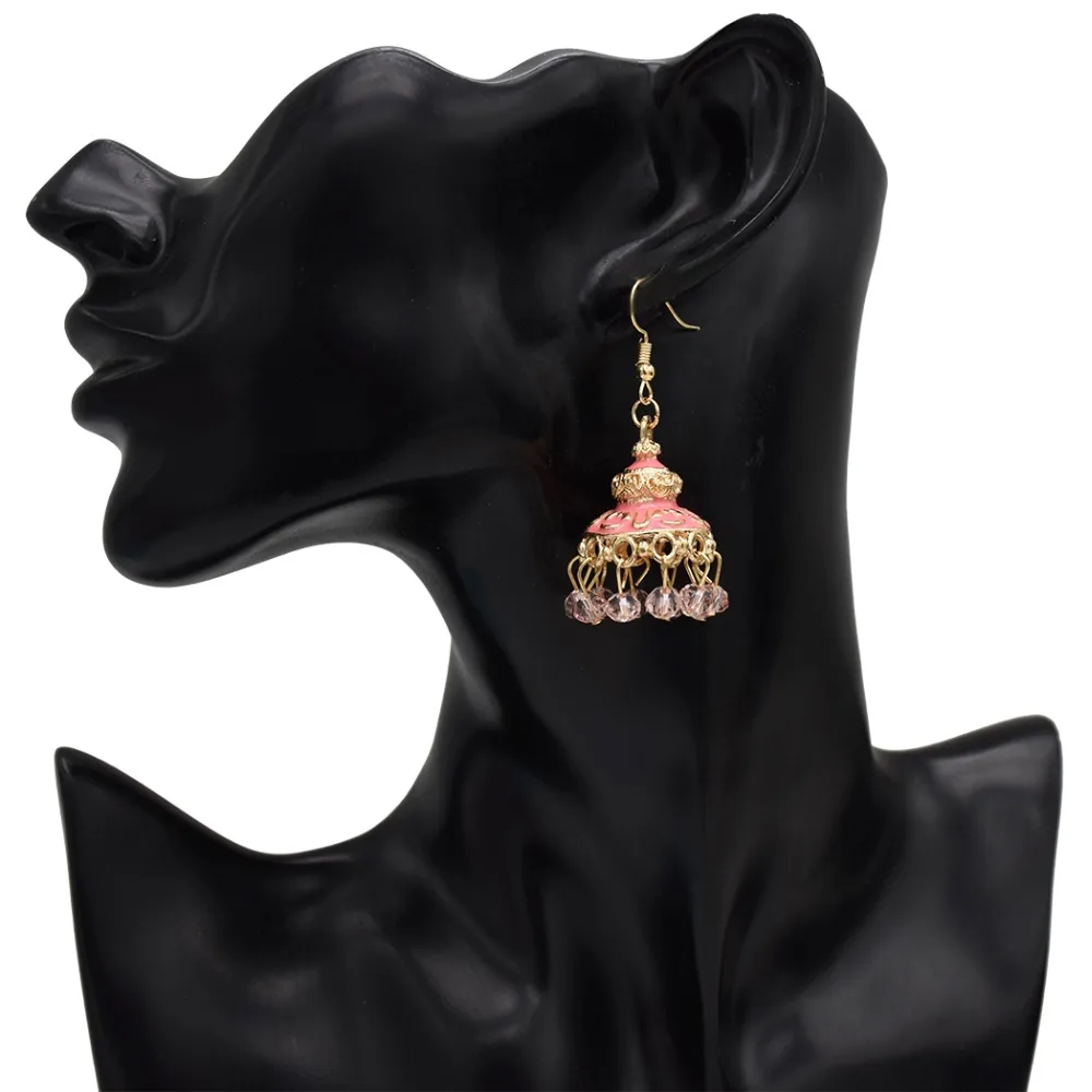 

African Bohemian Beads India Jhumka Tassel Statement Earrings Drop Jhumka Pendientes Oorbellen Tribal Egypt Gypsy Ethnic Jewelry