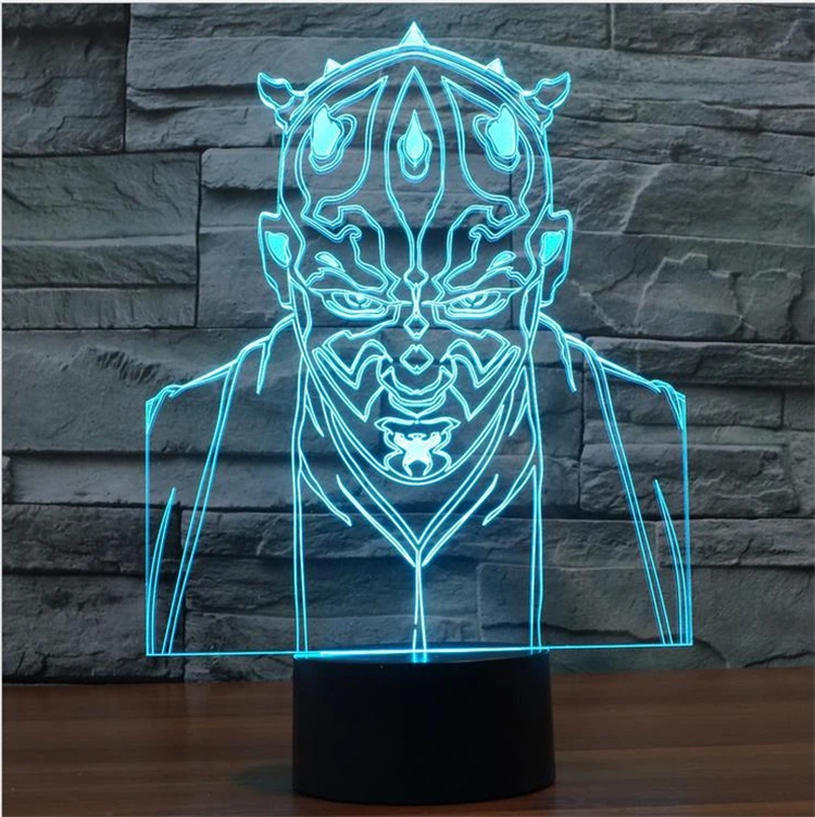 

Darth Maul Figure Desk lamp Home Decor USB Touch Sensor Decorative Lamp Child Kids Festival Gift Star Wars LED Night Light Room