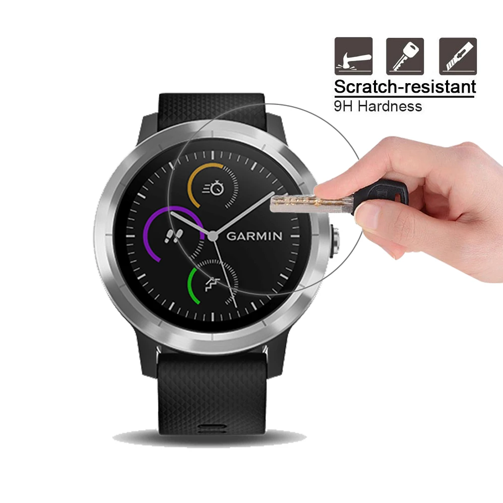 Прозрачная защитная пленка для экрана Garmin Vivoactive 3 0,3 мм 2.5D из закаленного стекла