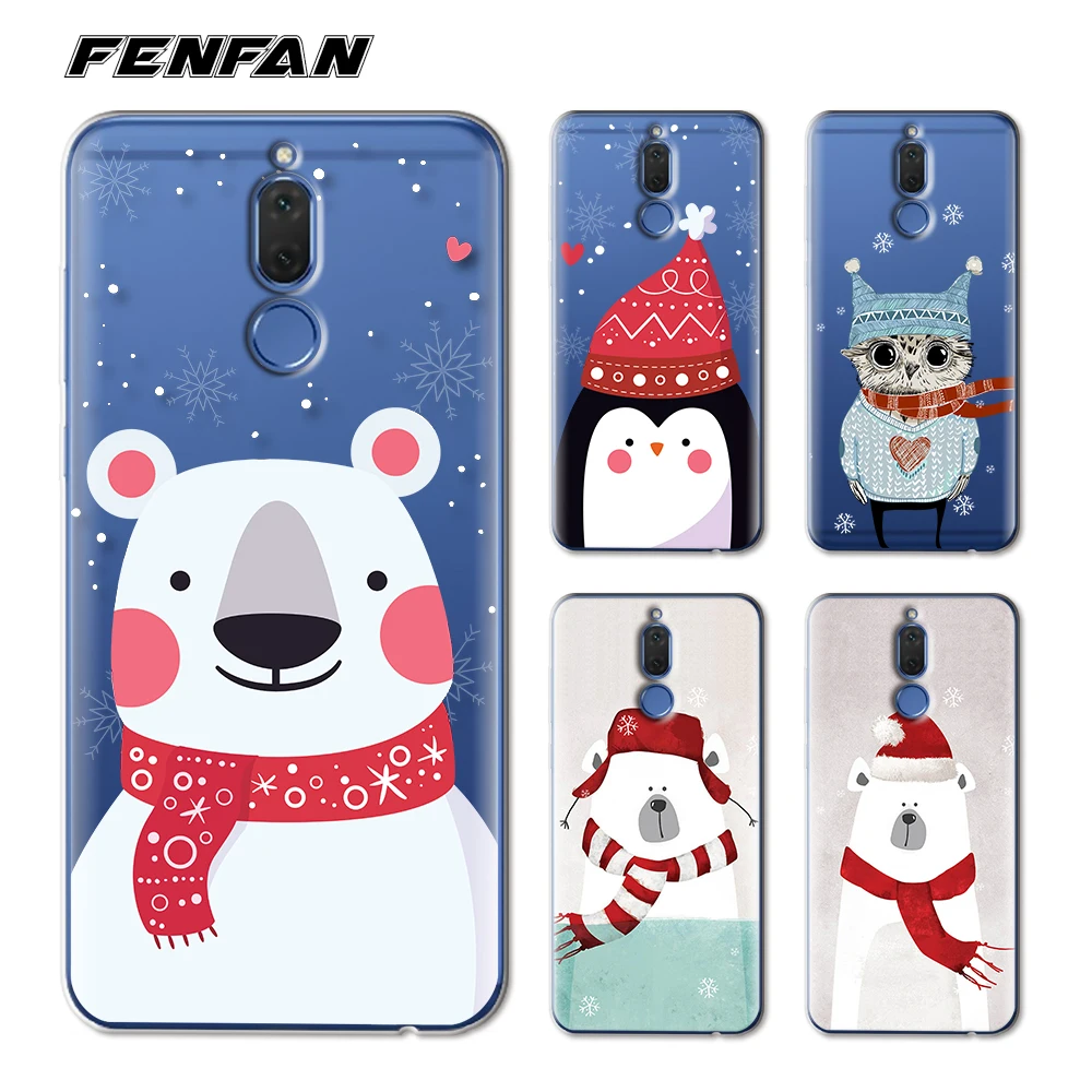 

For coque Huawei Mate 10 lite case Winter bear Penguin owl rabbit fox Soft TPU cover for new arrivals for Huawei Mate 10 lite
