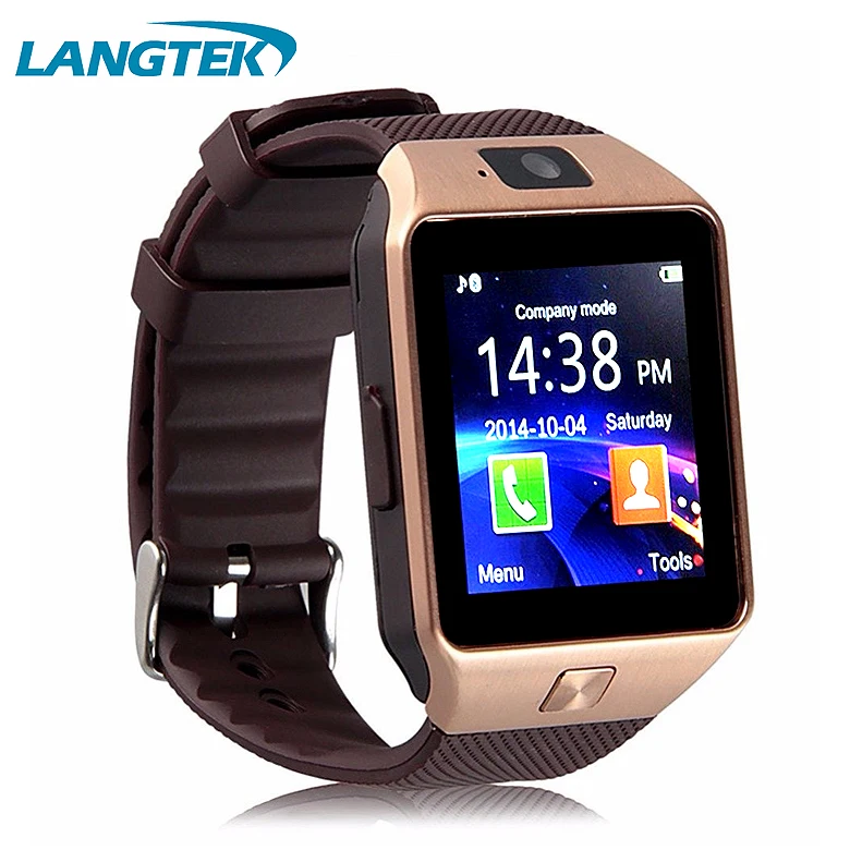 Langtek Popular Smart font b Watch b font DZ09 With Camera Bluetooth WristWatch SIM Card Smartwatch