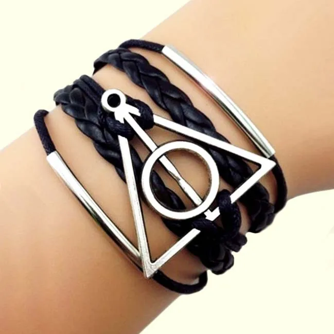 

Infinity Bracelets Bracelet Deathly Hallows Bracelet Silver Charm bracelet, Braid Bracele