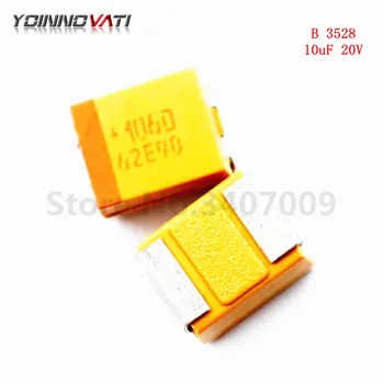

K282-07 20pcs B 3528 10uF 20V SMD tantalum capacitor
